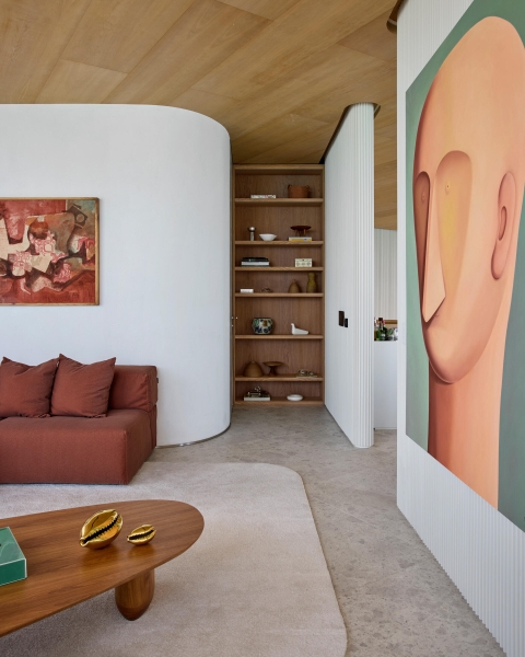 The Horizon Shapes Every Room Inside This Apartment