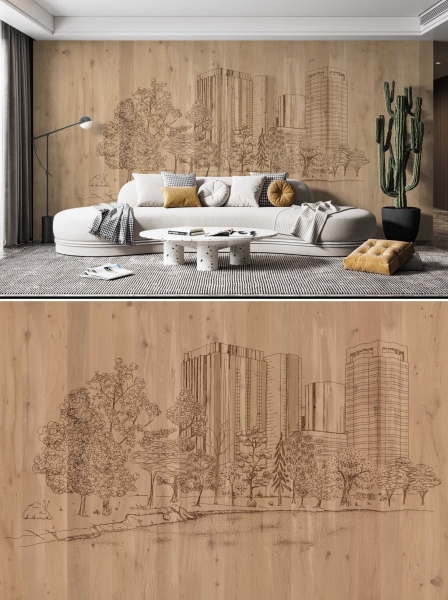 These Designs Turn Wood Walls Into Vertical Art