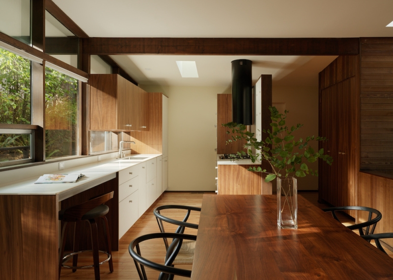 This Mid-Century Modern Home Feels Like a Secret Treehouse in the Forest