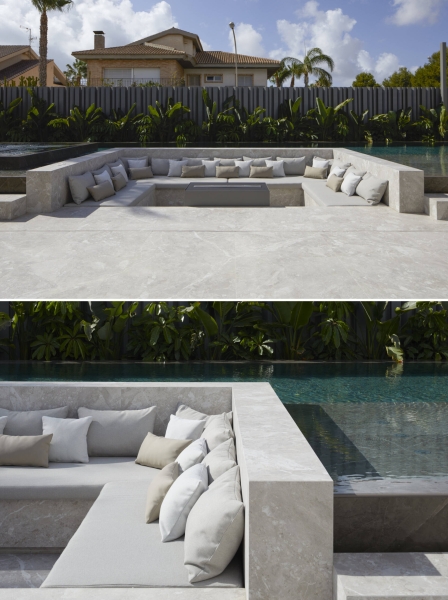 Tucked Behind This Minimalist Home Is a Backyard Oasis