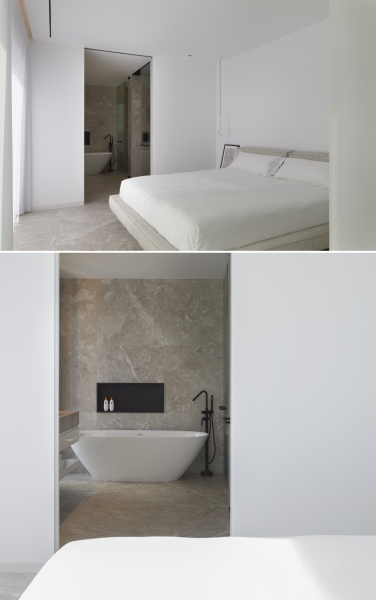Tucked Behind This Minimalist Home Is a Backyard Oasis