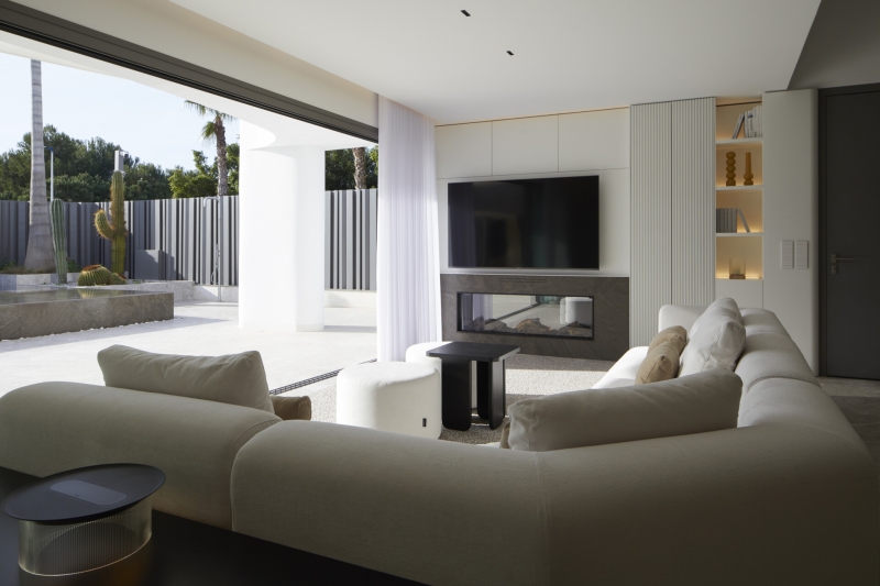 Tucked Behind This Minimalist Home Is a Backyard Oasis