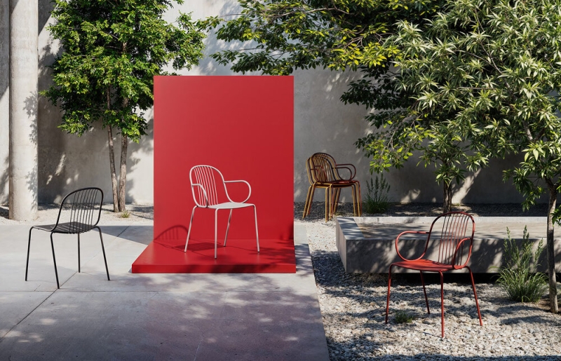 A gesture of grace: outdoor seating with poetic simplicity