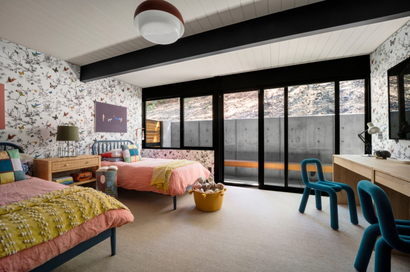 A Mid-Century Modern Home Reimagined for a Family in California