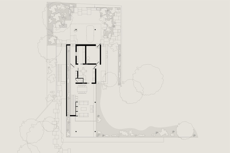 Blending Into Nature: A Half-Buried House With A Green Roof