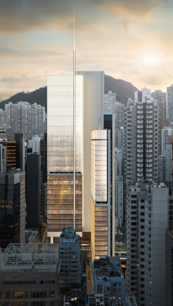 Foster + Partners Reveals Central Crossing Mixed-Use Development in Hong Kong