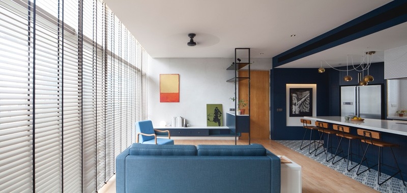 How Two Bold Colors Transformed This Apartment
