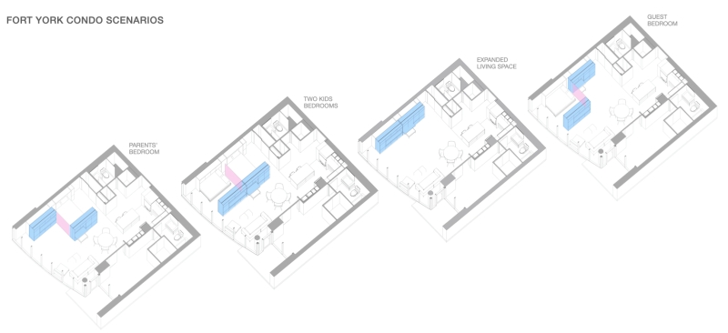 This apartment's moving walls hide a secret bedroom