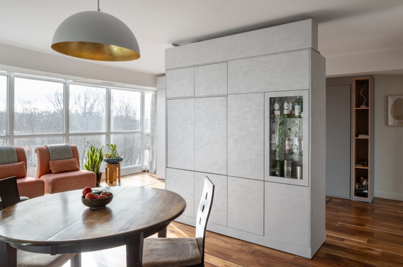 This apartment's moving walls hide a secret bedroom