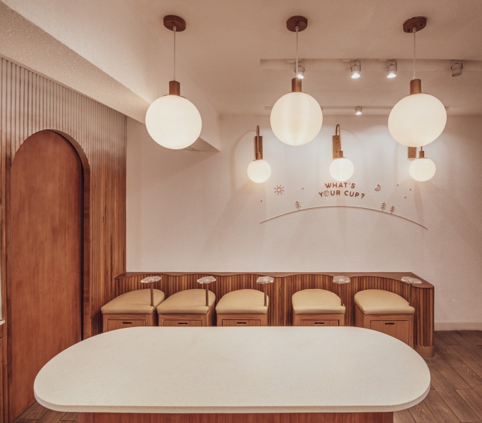 This Bubble Tea and Ice Cream Shop Is Designed to Feel Like a Bear Cave