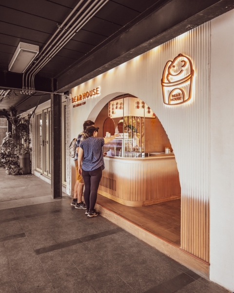 This Bubble Tea and Ice Cream Shop Is Designed to Feel Like a Bear Cave