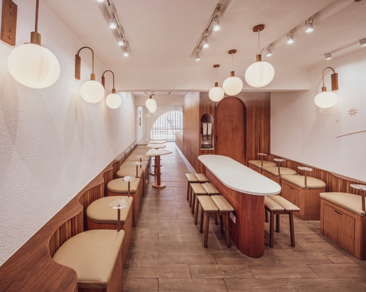 This Bubble Tea and Ice Cream Shop Is Designed to Feel Like a Bear Cave