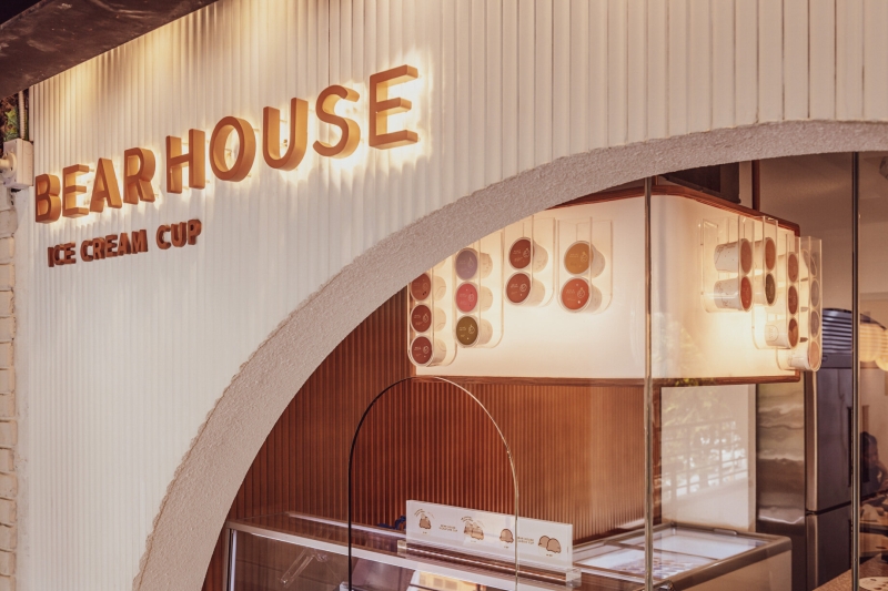 This Bubble Tea and Ice Cream Shop Is Designed to Feel Like a Bear Cave
