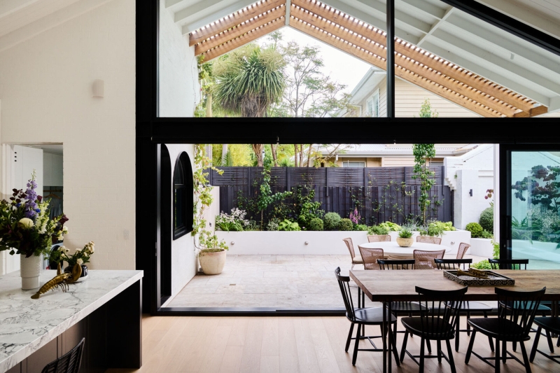 Vaulted Ceilings and Garden Views Make This Home a True Sanctuary