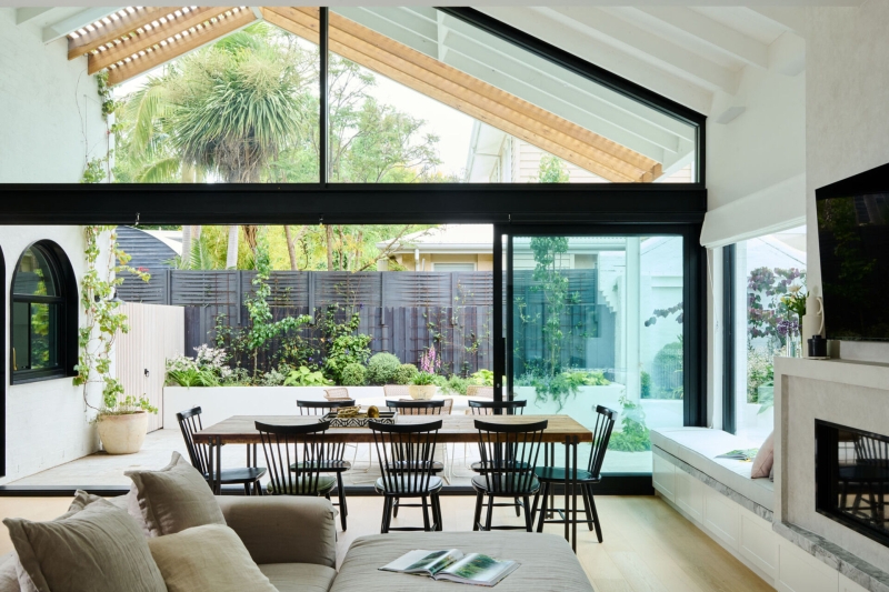 Vaulted Ceilings and Garden Views Make This Home a True Sanctuary
