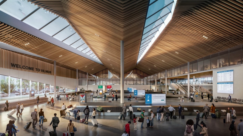 Zaha Hadid Architects Wins Competition to Design New Arrivals Terminal at Vilnius Airport
