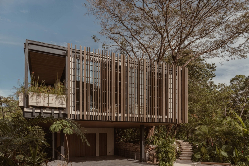 A Hilltop Jungle Retreat With Open-Air Living, and Spa-Like Interiors