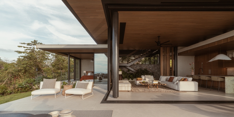 A Hilltop Jungle Retreat With Open-Air Living, and Spa-Like Interiors