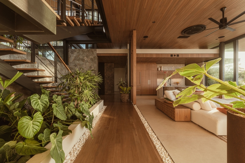 A Hilltop Jungle Retreat With Open-Air Living, and Spa-Like Interiors
