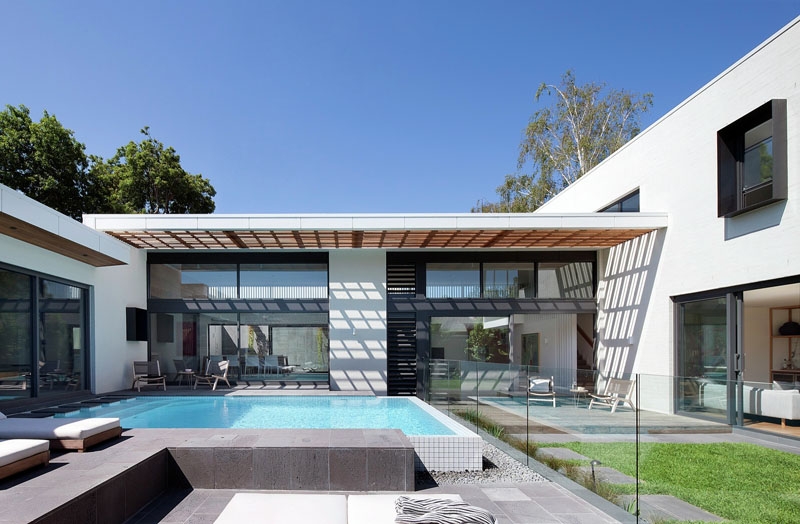A Mid-Century Modern Facade Conceals The Striking Contemporary Makeover Of This Home