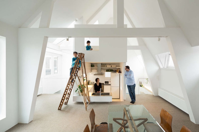 A Sunken Kitchen and Lofted Play Area Reinvented This Apartment