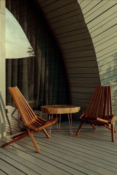 Hobbit houses by the water that look straight out of a story