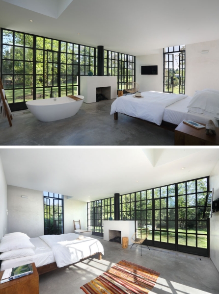 Inside A Guest House With Double-Height Living