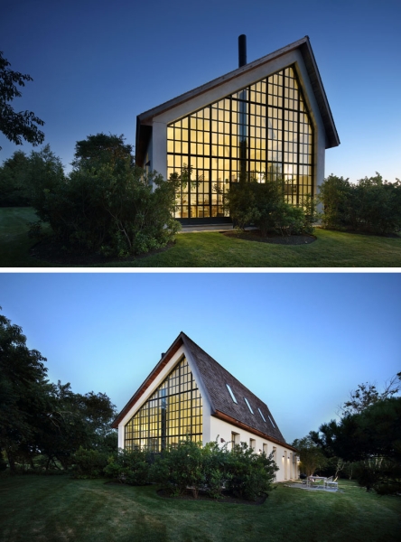Inside A Guest House With Double-Height Living
