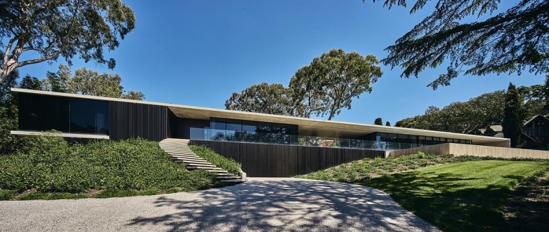 Inside a Striking Modern Home Hidden Behind a Sleek Timber Facade