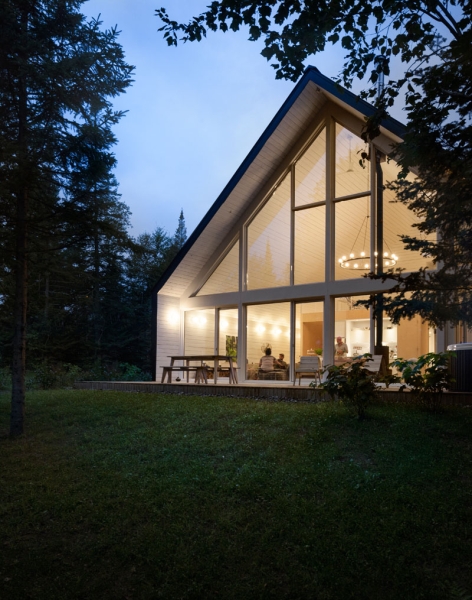 Inside the A-frame cabin where floor-to-ceiling glass changes everything