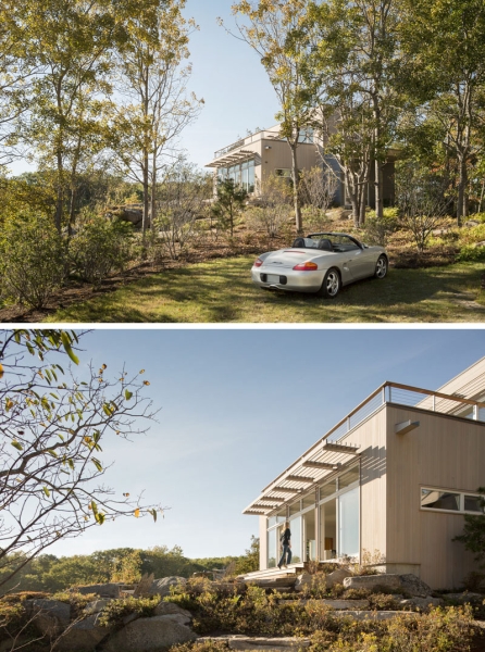 This House Sits on the Rocks but Feels Connected to the Water