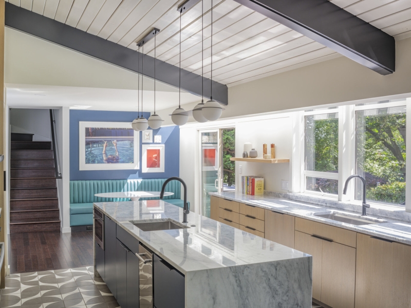 A Moody Mid-Century Modern House With Playful Family Spaces