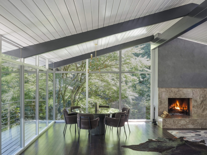 A Moody Mid-Century Modern House With Playful Family Spaces