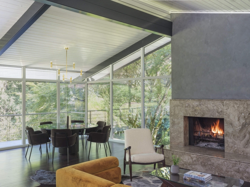 A Moody Mid-Century Modern House With Playful Family Spaces