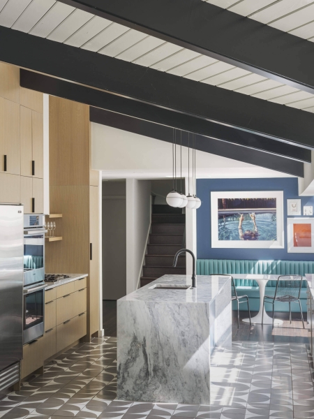 A Moody Mid-Century Modern House With Playful Family Spaces