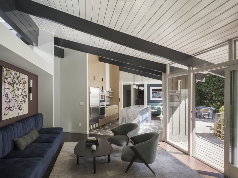 A Moody Mid-Century Modern House With Playful Family Spaces