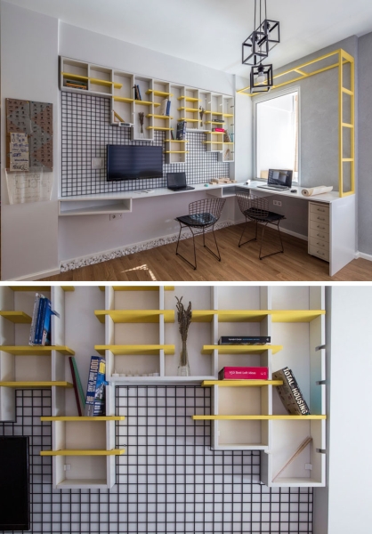 Clever storage maximizes every inch of this apartment