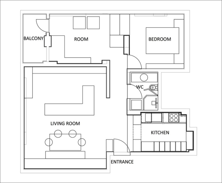 Clever storage maximizes every inch of this apartment