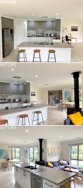 How a plain developer kitchen became a colorful family hub