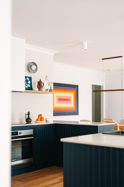 How a plain developer kitchen became a colorful family hub