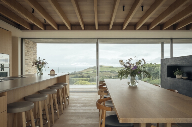 Inside A Stone House That Follows the Land