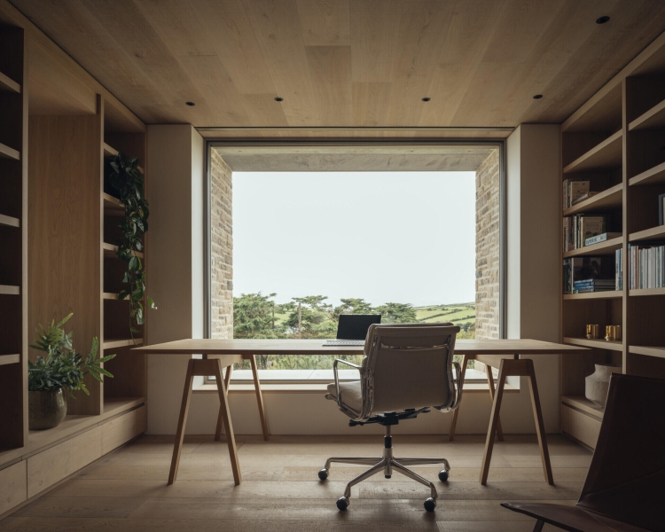 Inside A Stone House That Follows the Land