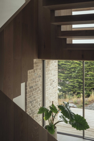 Inside A Stone House That Follows the Land