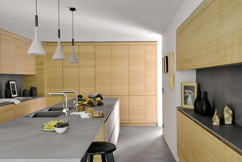 Inside the home where black-and-wood steals the show