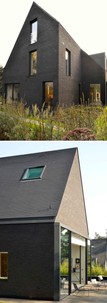 Inside the home where black-and-wood steals the show