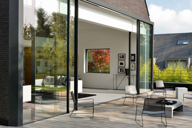 Inside the home where black-and-wood steals the show