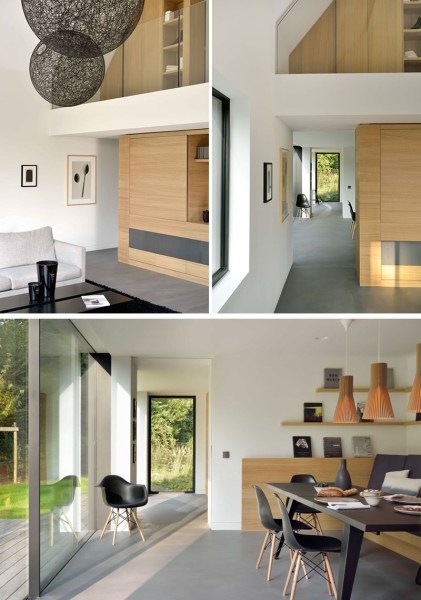 Inside the home where black-and-wood steals the show