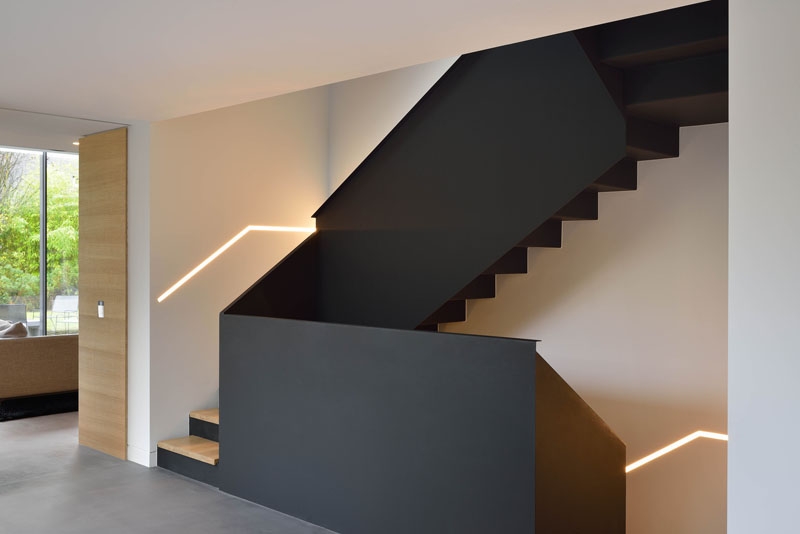 Inside the home where black-and-wood steals the show