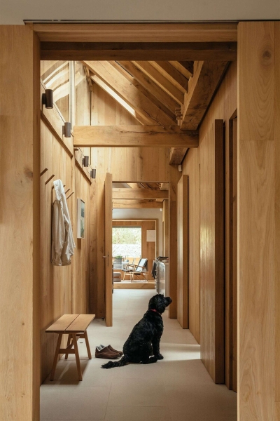 Prefabricated Timber Frames Bring This Barn-Inspired Home to Life