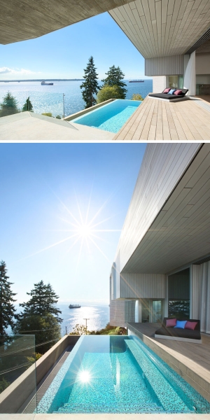 The infinity-edge pool that makes the ocean part of the house